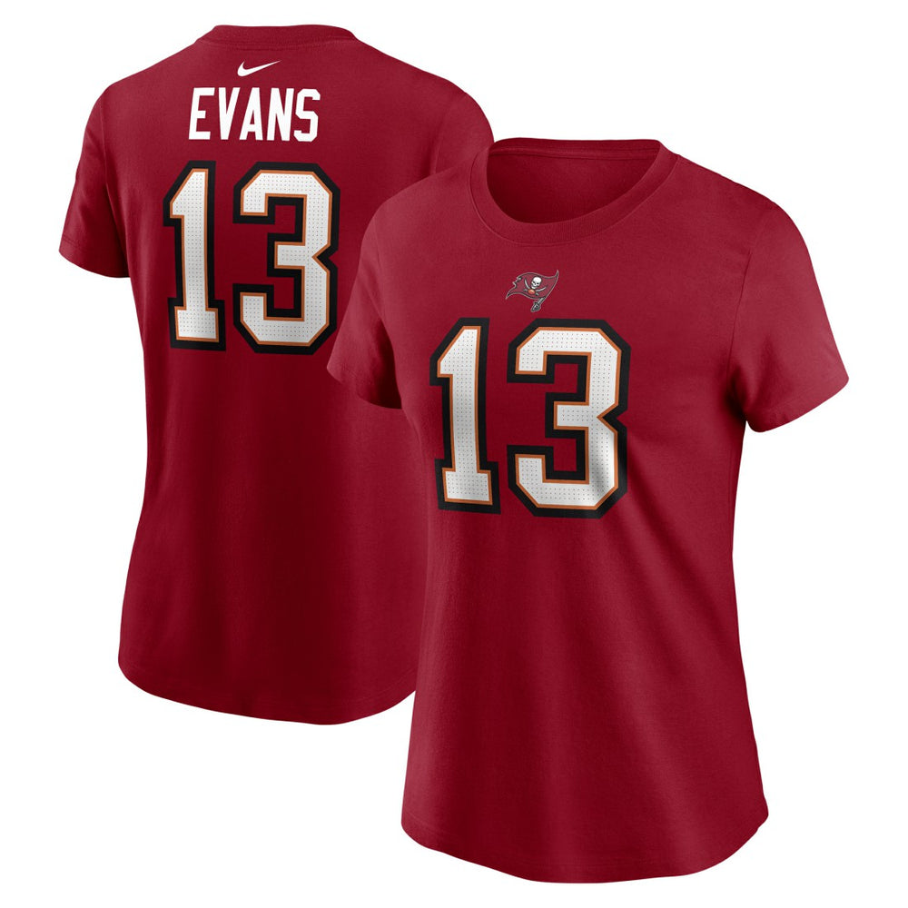 Mike Evans Tampa Bay Buccaneers Women's Player Name & Number T-Shirt Red | Nike for Sale