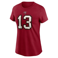 Mike Evans Tampa Bay Buccaneers Women's Player Name & Number T-Shirt Red | Nike for Sale