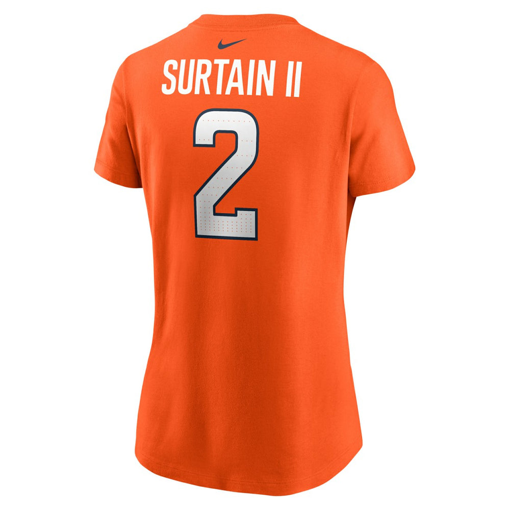 Patrick Surtain II Denver Broncos Women's Player Name & Number T-Shirt Orange | Nike for Sale