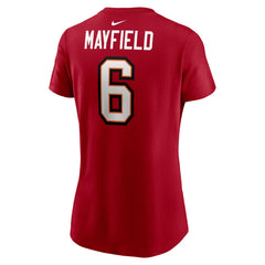 Baker Mayfield Tampa Bay Buccaneers Women's Player Name & Number T-Shirt Red | Nike for Sale