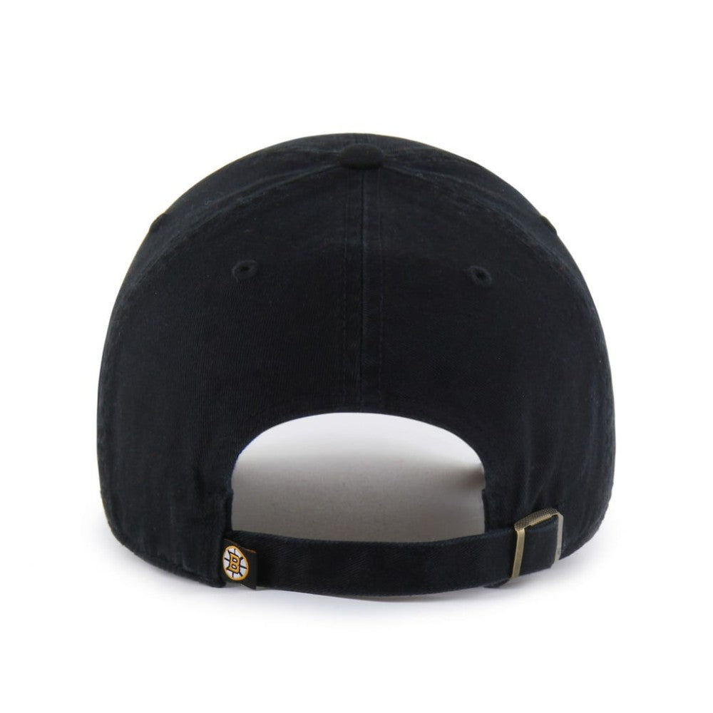 Boston Bruins '47 Alternate Logo Clean Up Adjustable Hat - Black - NHL