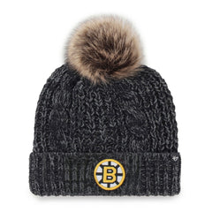 Boston Bruins '47 Women's Meeko Cuffed Knit Hat - Black - NHL