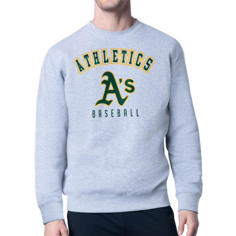 Athletics Starter Team Logo Fleece Pullover Sweatshirt - MLB