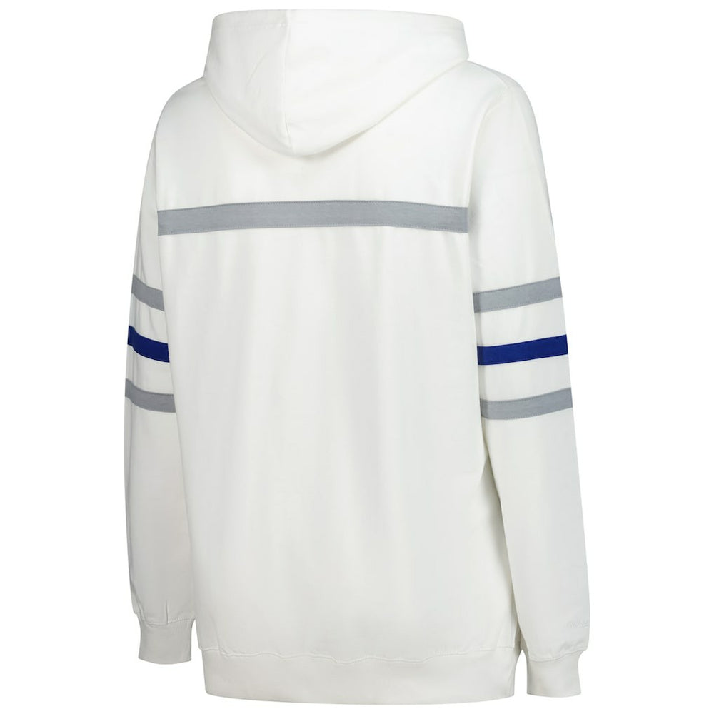 Seattle Seahawks Women's Plus Size Head Coach Throwback Pullover Hoodie White | Mitchell & Ness