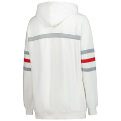 Atlanta Falcons Women's Plus Size Head Coach Throwback Pullover Hoodie White | Mitchell & Ness
