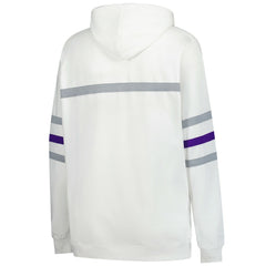 Minnesota Vikings Women's Plus Size Head Coach Throwback Pullover Hoodie White | Mitchell & Ness