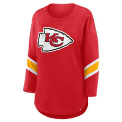 Kansas City Chiefs Women's Plus Size Redzone 3/4-Sleeve Scoop Neck T-Shirt Red | Fanatics