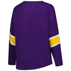 Minnesota Vikings Women's Plus Size Redzone 3/4-Sleeve Scoop Neck T-Shirt Purple | Fanatics