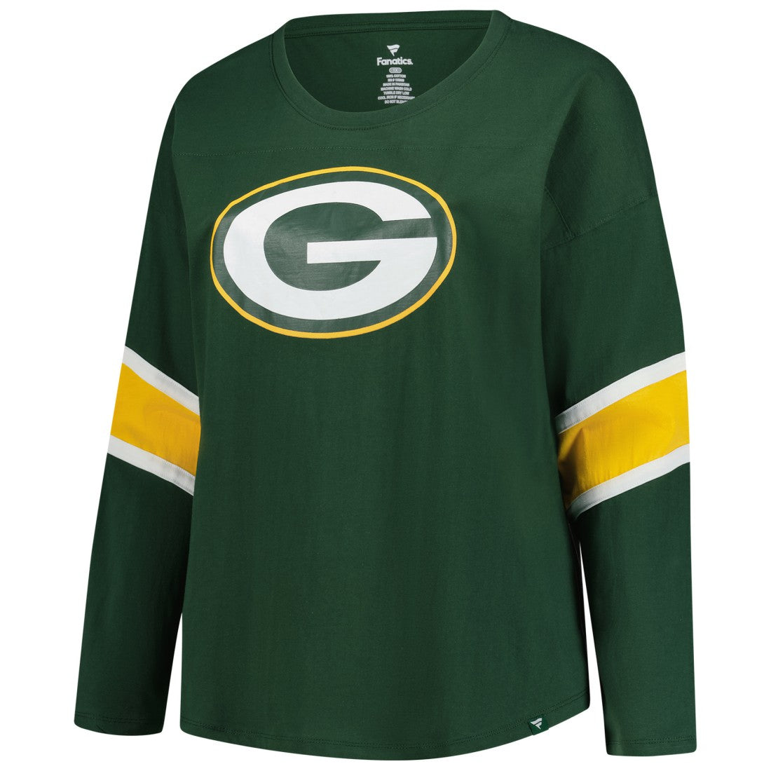 Green Bay Packers Women's Plus Size Redzone 3/4-Sleeve Scoop Neck T-Shirt Green | Fanatics