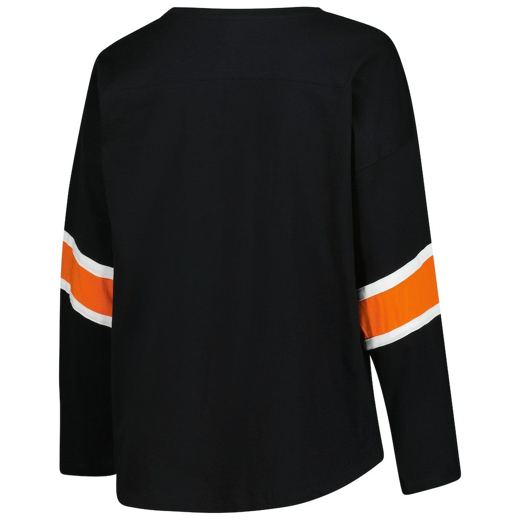 Cincinnati Bengals Women's Plus Size Redzone 3/4-Sleeve Scoop Neck T-Shirt Black | Fanatics