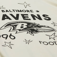 Baltimore Ravens Women's Plus Size Shooting Star Sweatshirt Cream | Mitchell & Ness