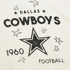 Dallas Cowboys Women's Plus Size Shooting Star Sweatshirt Cream | Mitchell & Ness