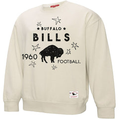 Buffalo Bills Women's Plus Size Shooting Star Sweatshirt Cream | Mitchell & Ness