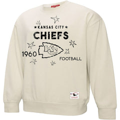 Kansas City Chiefs Women's Plus Size Shooting Star Sweatshirt Cream | Mitchell & Ness