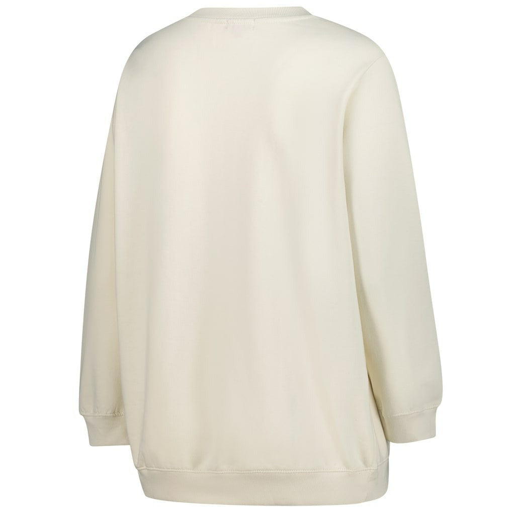 Seattle Seahawks Women's Plus Size Shooting Star Sweatshirt Cream | Mitchell & Ness