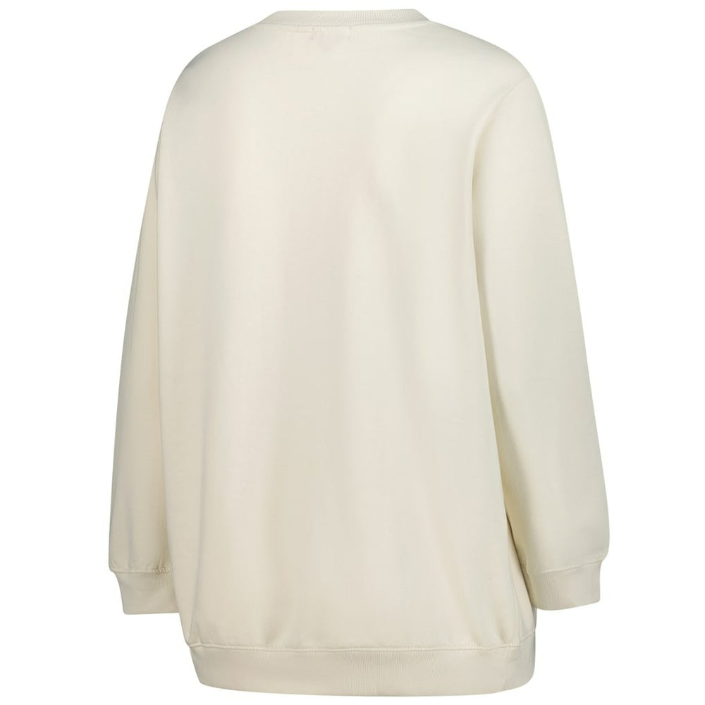 Seattle Seahawks Women's Plus Size Shooting Star Sweatshirt Cream | Mitchell & Ness