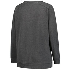 Washington Commanders Profile Women's Plus Size Acid Wash Raglan Sweatshirt Charcoal | NFL