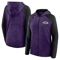 Baltimore Ravens Women's Plus Size End Around Pass Full-Zip Hoodie Purple | Fanatics