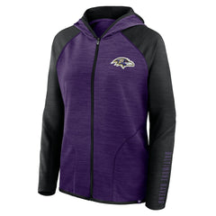 Baltimore Ravens Women's Plus Size End Around Pass Full-Zip Hoodie Purple | Fanatics