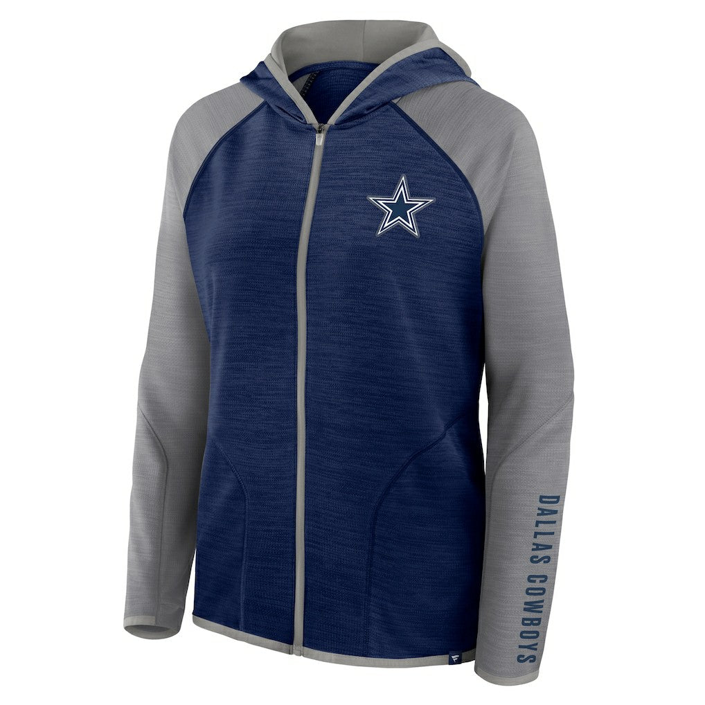 Dallas Cowboys Women's Plus Size End Around Pass Full-Zip Hoodie Navy | Fanatics