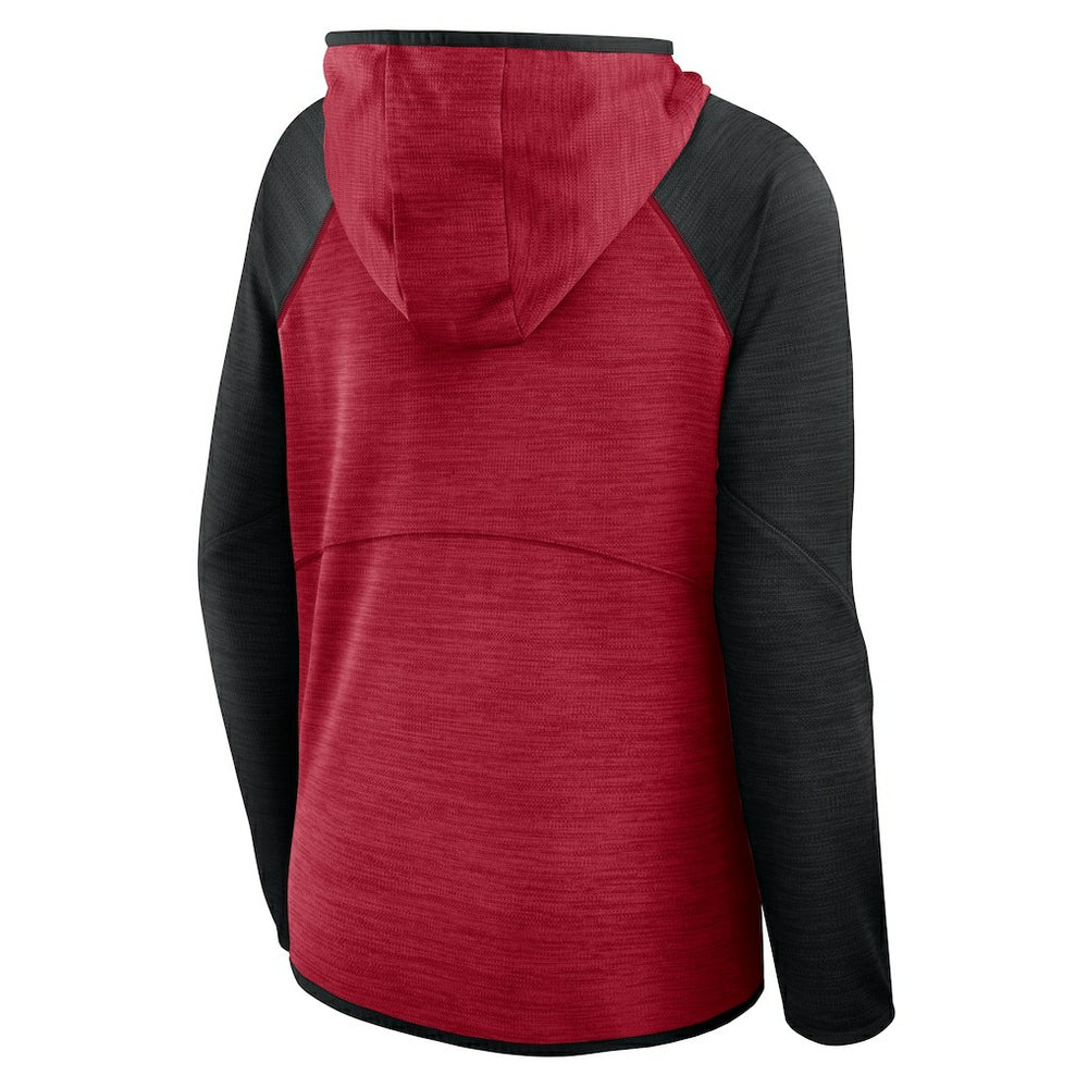 San Francisco 49ers Women's Plus Size End Around Pass Full-Zip Hoodie Scarlet | Fanatics