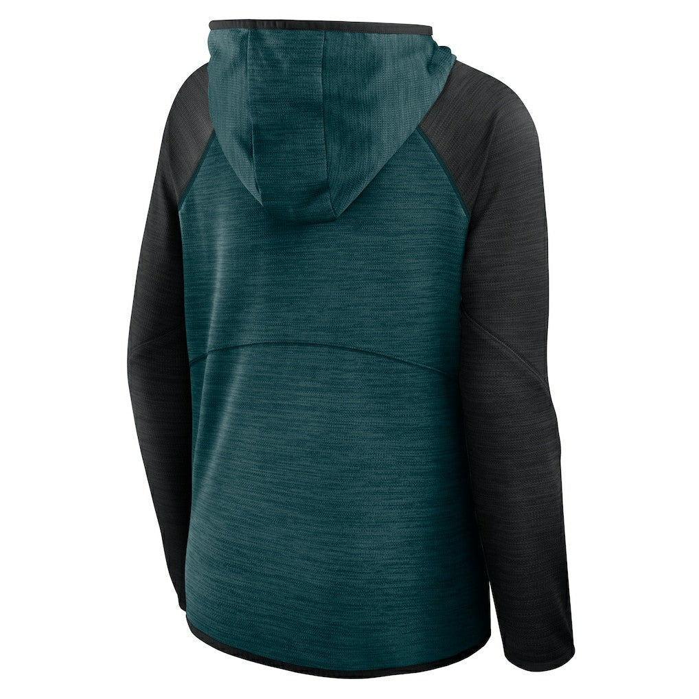 Philadelphia Eagles Women's Plus Size End Around Pass Full-Zip Hoodie Midnight Green | Fanatics