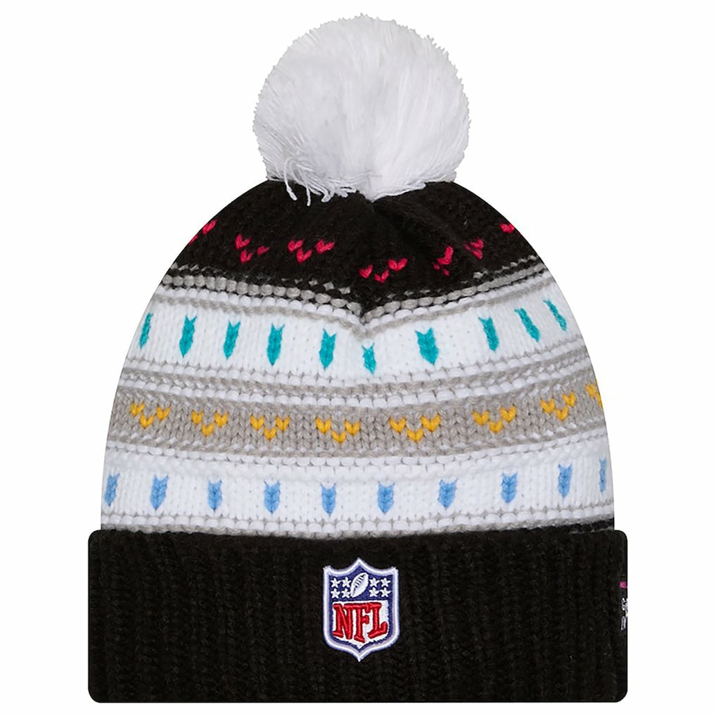 Dallas Cowboys New Era Women's 2025 NFL Crucial Catch Cuffed Knit Hat with Pom Black | NFL