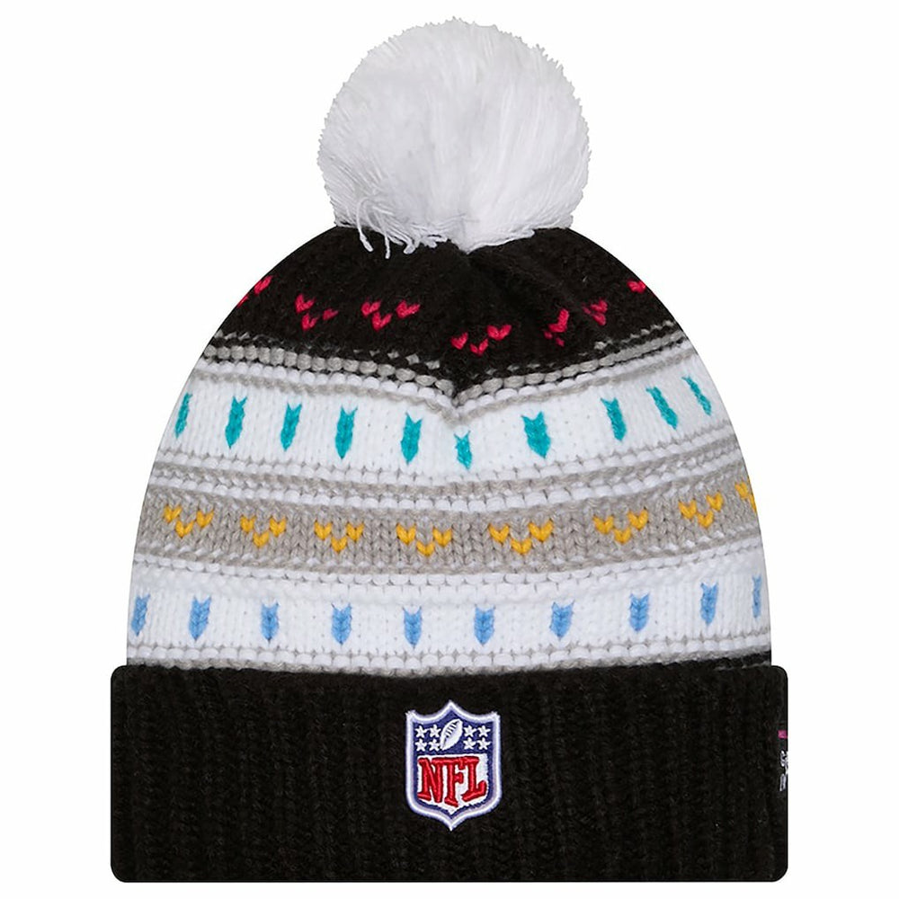 Dallas Cowboys New Era Women's 2025 NFL Crucial Catch Cuffed Knit Hat with Pom Black | NFL