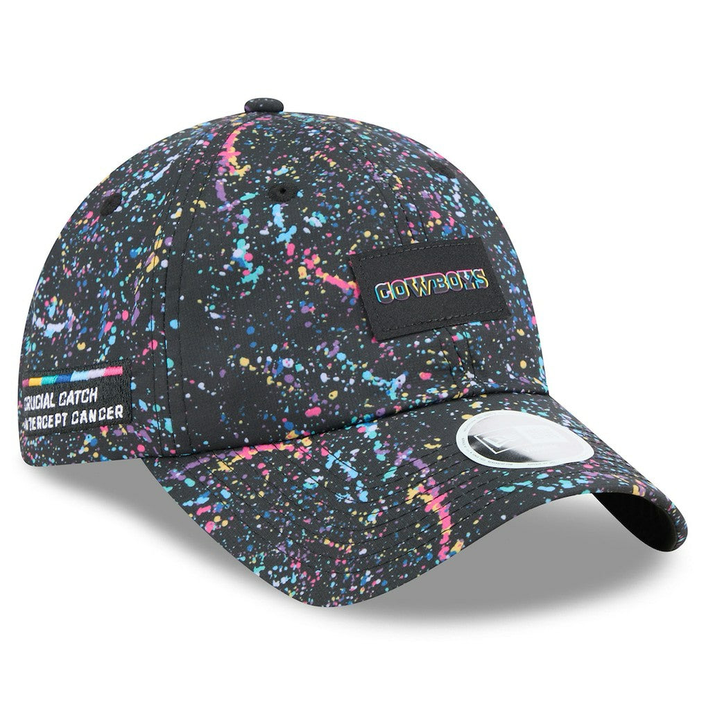 Dallas Cowboys New Era Women's 2025 NFL Crucial Catch Pony Tail Adjustable Hat Black | NFL