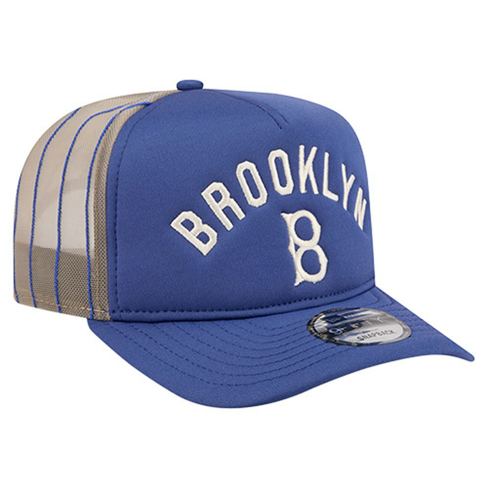 Los Angeles Dodgers New Era Vintage Arched Foam Front 9FIFTY A-Frame Adjustable Trucker Hat - MLB