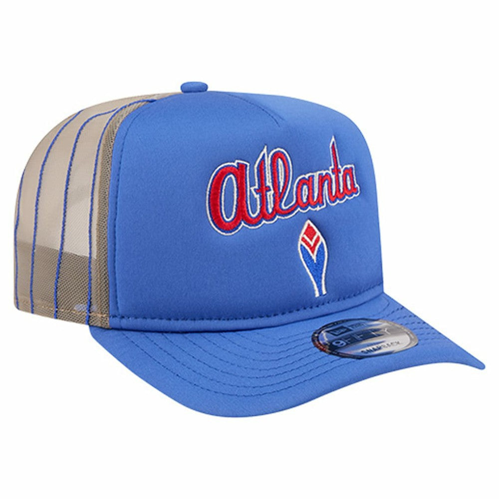 Atlanta Braves New Era Vintage Arched Foam Front 9FIFTY A-Frame Adjustable Trucker Hat - MLB