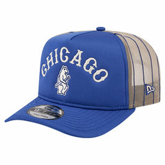Chicago Cubs New Era Vintage Arched Foam Front 9FIFTY A-Frame Adjustable Trucker Hat - MLB