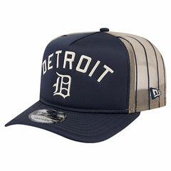 Detroit Tigers New Era Vintage Arched Foam Front 9FIFTY A-Frame Adjustable Trucker Hat - MLB