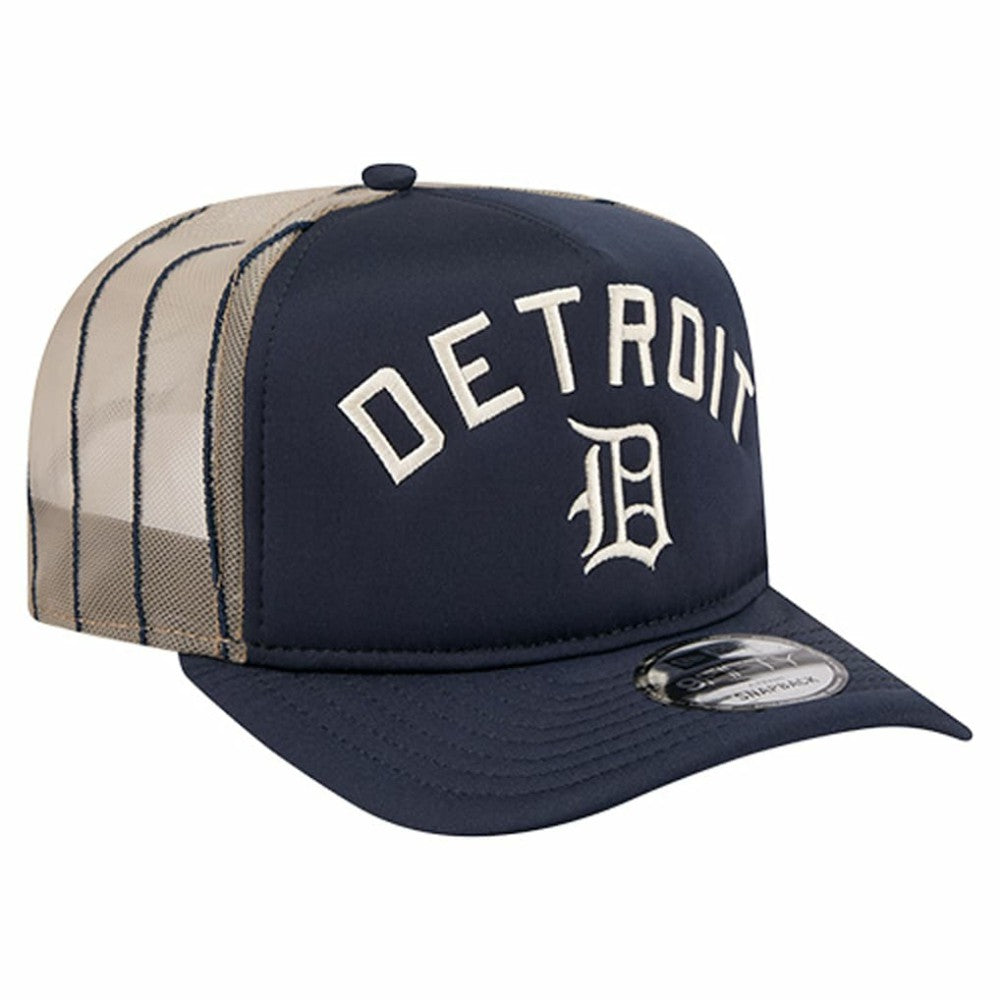 Detroit Tigers New Era Vintage Arched Foam Front 9FIFTY A-Frame Adjustable Trucker Hat - MLB