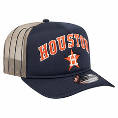 Houston Astros New Era Vintage Arched Foam Front 9FIFTY A-Frame Adjustable Trucker Hat - MLB