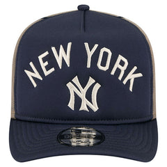 New York Yankees New Era Vintage Arched Foam Front 9FIFTY A-Frame Adjustable Trucker Hat - MLB