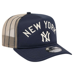 New York Yankees New Era Vintage Arched Foam Front 9FIFTY A-Frame Adjustable Trucker Hat - MLB