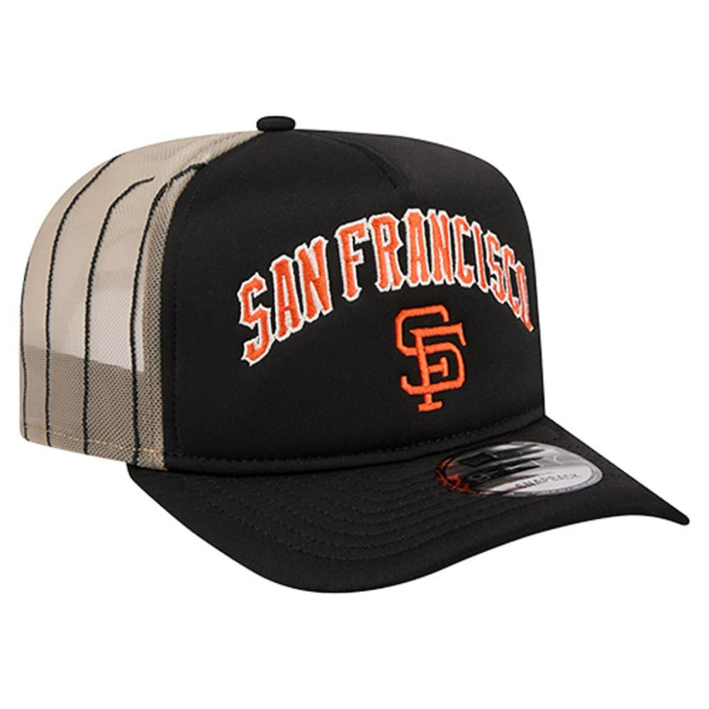 San Francisco Giants New Era Vintage Arched Foam Front 9FIFTY A-Frame Adjustable Trucker Hat - MLB