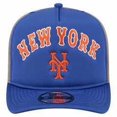 New York Mets New Era Vintage Arched Foam Front 9FIFTY A-Frame Adjustable Trucker Hat - MLB