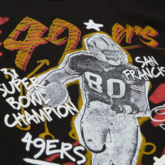 Jerry Rice San Francisco 49ers Chalked Up Player Graphic T-Shirt Black | Mitchell & Ness