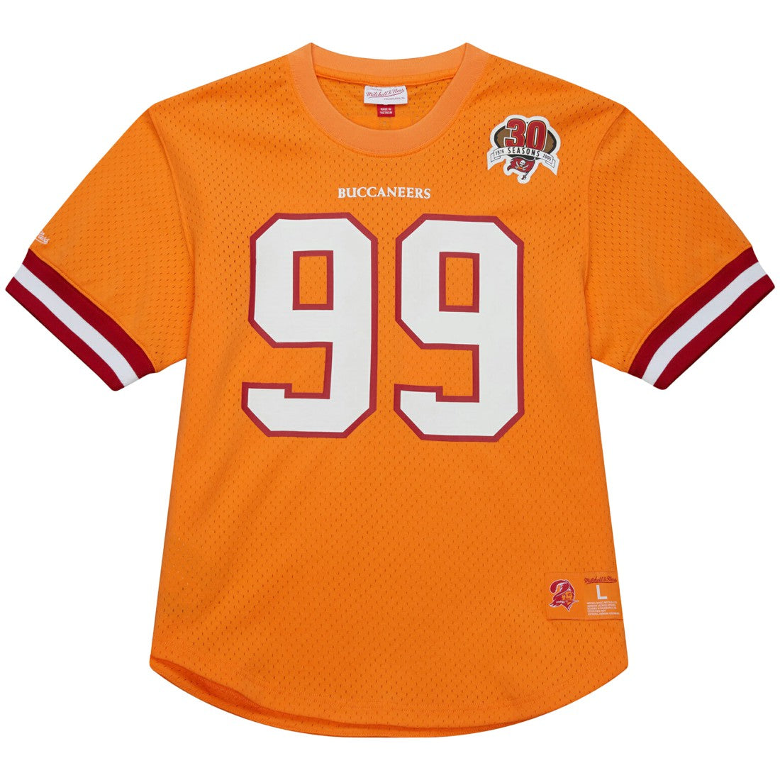 Warren Sapp Tampa Bay Buccaneers Retired Player Name & Number Mesh Top Orange | Mitchell & Ness