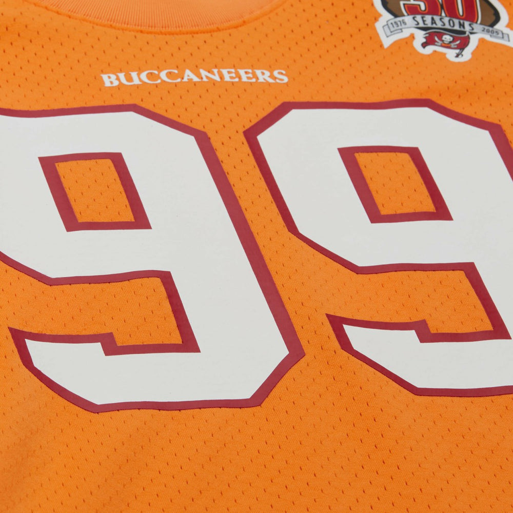 Warren Sapp Tampa Bay Buccaneers Retired Player Name & Number Mesh Top Orange | Mitchell & Ness