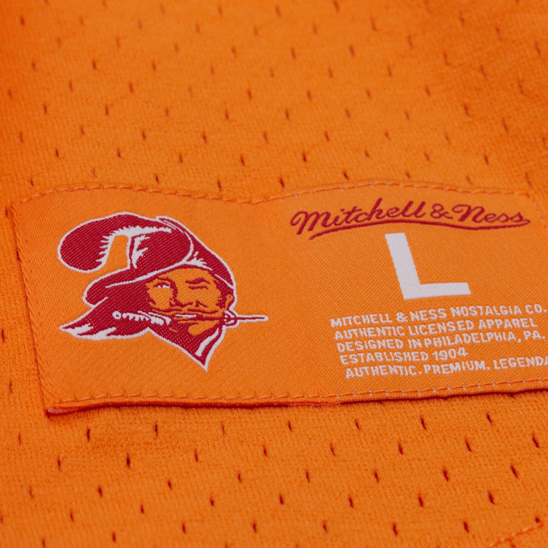 Warren Sapp Tampa Bay Buccaneers Retired Player Name & Number Mesh Top Orange | Mitchell & Ness