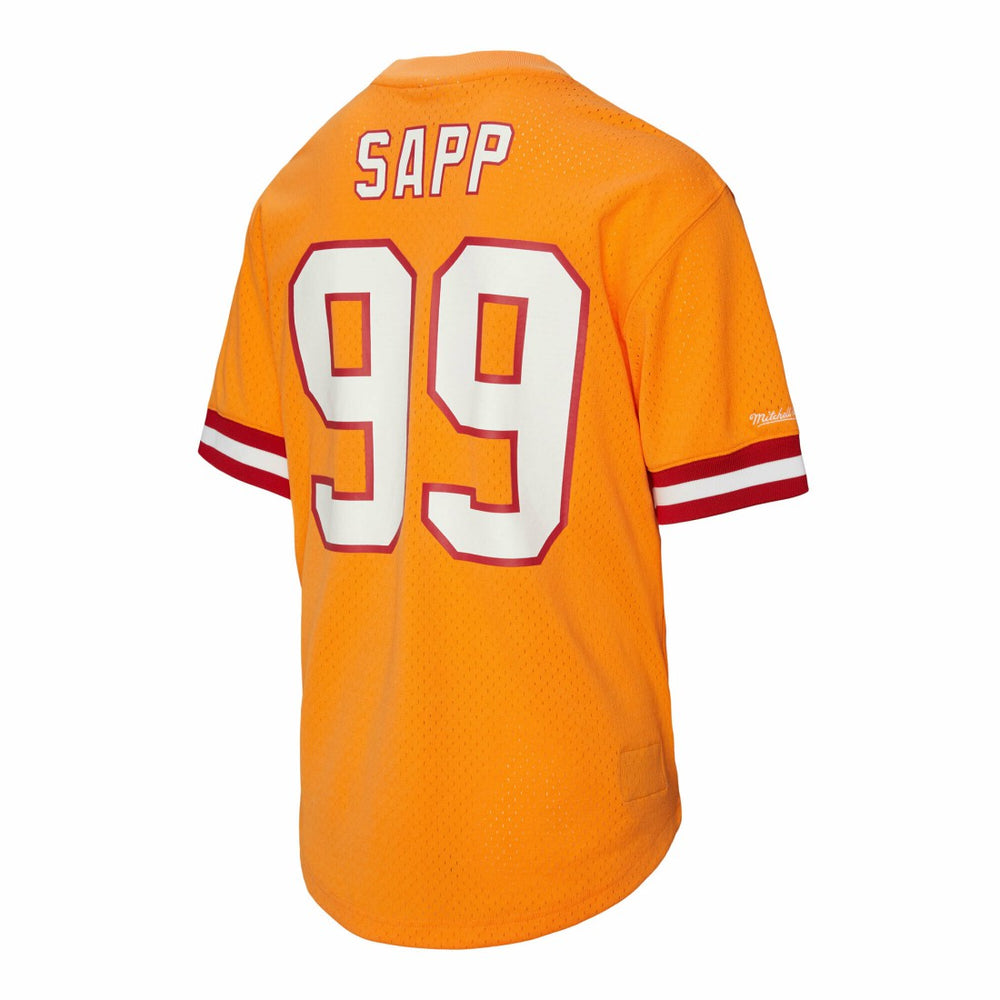 Warren Sapp Tampa Bay Buccaneers Retired Player Name & Number Mesh Top Orange | Mitchell & Ness