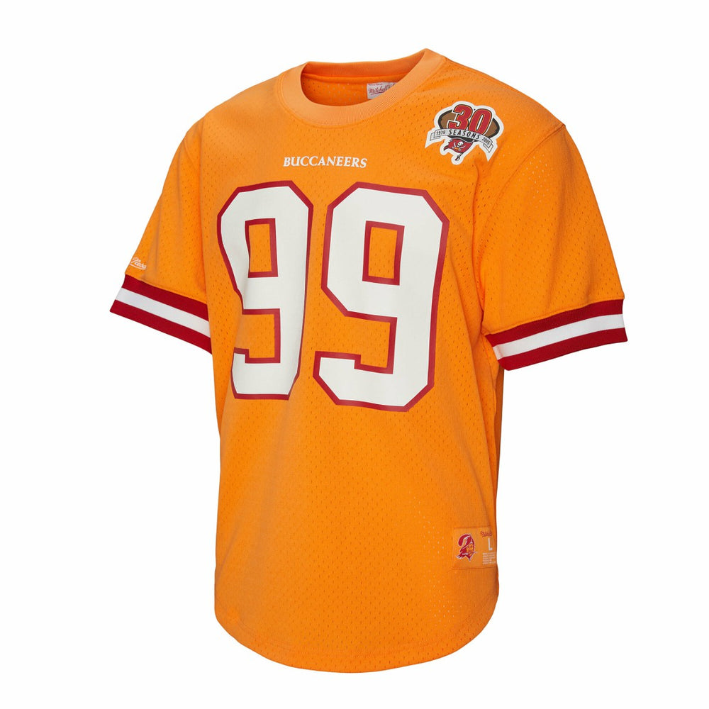 Warren Sapp Tampa Bay Buccaneers Retired Player Name & Number Mesh Top Orange | Mitchell & Ness