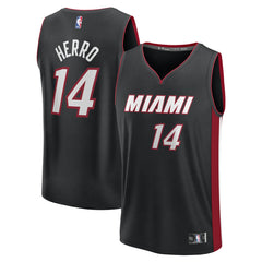 Tyler Herro Miami Heat Fast Break Replica Player Jersey Black Icon Edition - NBA