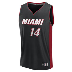 Tyler Herro Miami Heat Fast Break Replica Player Jersey Black Icon Edition - NBA