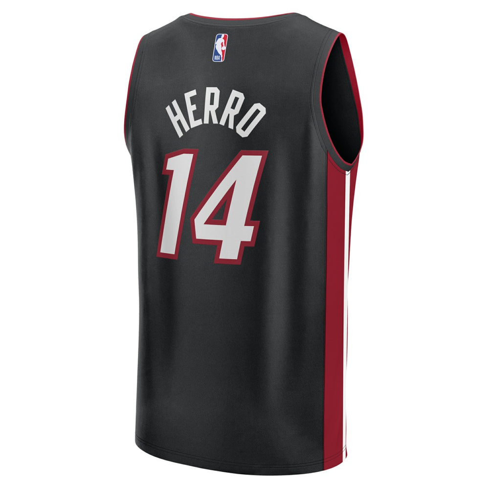 Tyler Herro Miami Heat Fast Break Replica Player Jersey Black Icon Edition - NBA