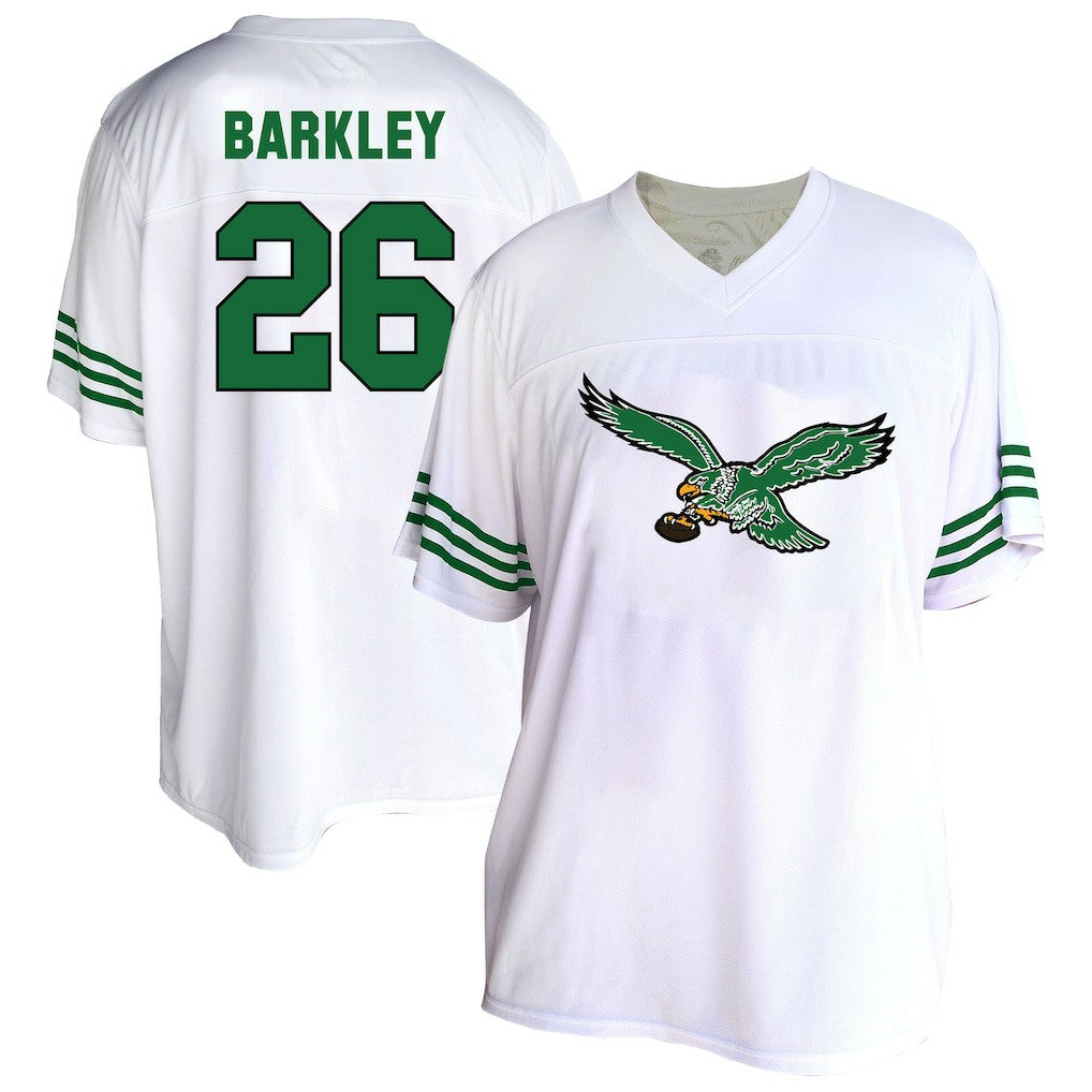 Saquon Barkley Philadelphia Eagles Women's Plus Size Fashion Jersey White | Fanatics