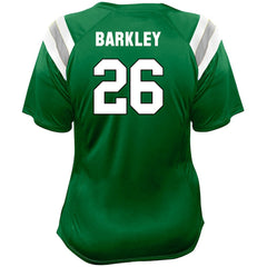Saquon Barkley Philadelphia Eagles Women's Plus Size Name & Number Raglan Lace V-Neck T-Shirt Kelly Green | Fanatics